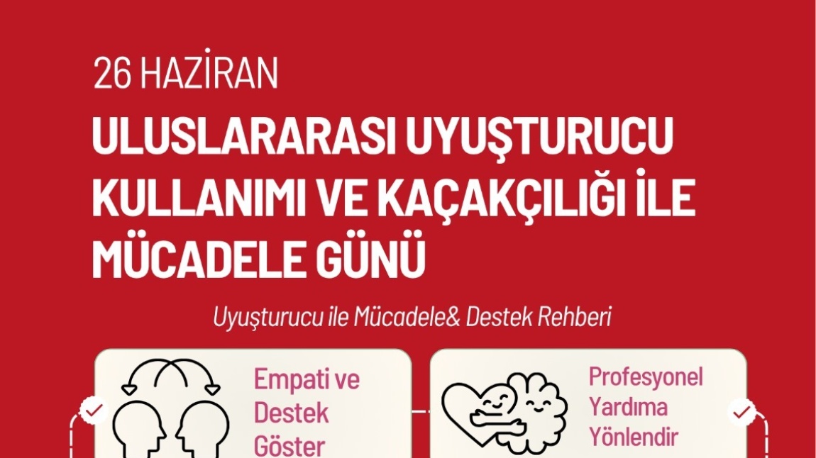 Uluslararası  Uyuşturucu Kullanımı ve Kaçakçılığı İle Mücadele Günü
